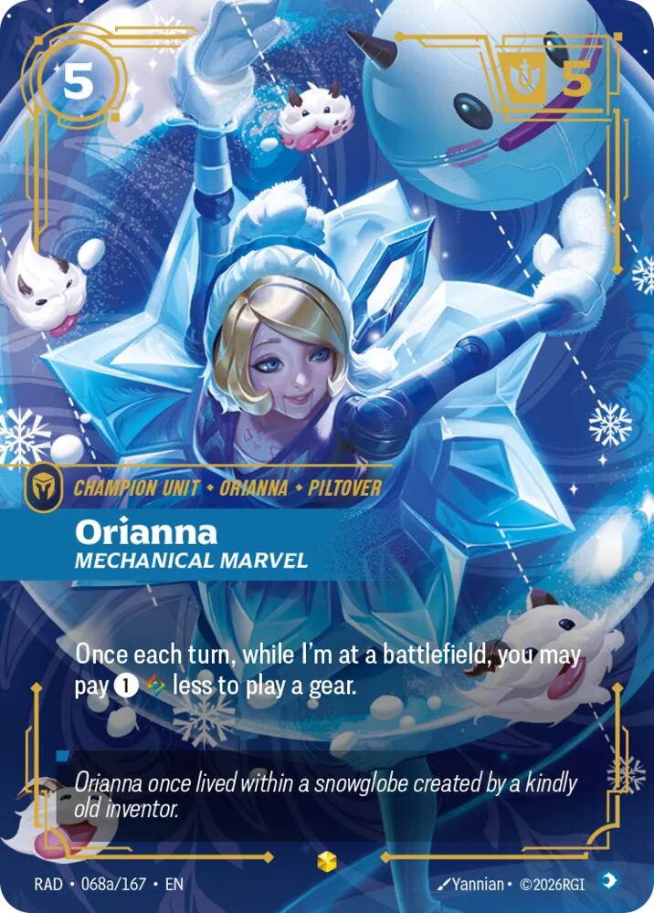Orianna - Mechanical Marvel 068a/167 (Radiance)  - Foil | Good Games Adelaide SA