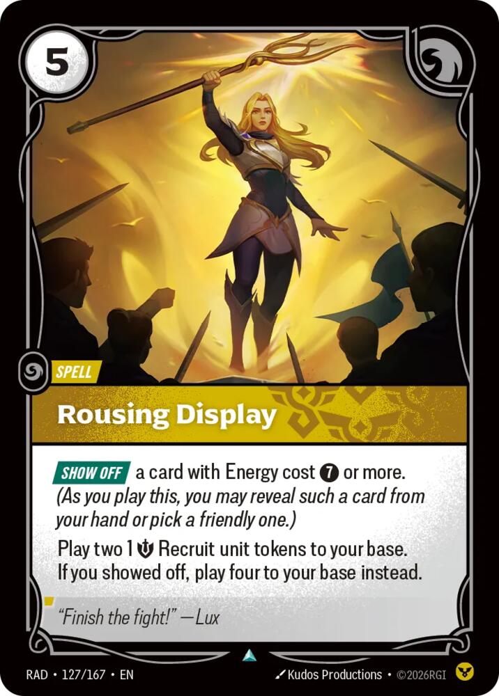 Rousing Display 127/167 (Radiance)  - Foil | Good Games Adelaide SA