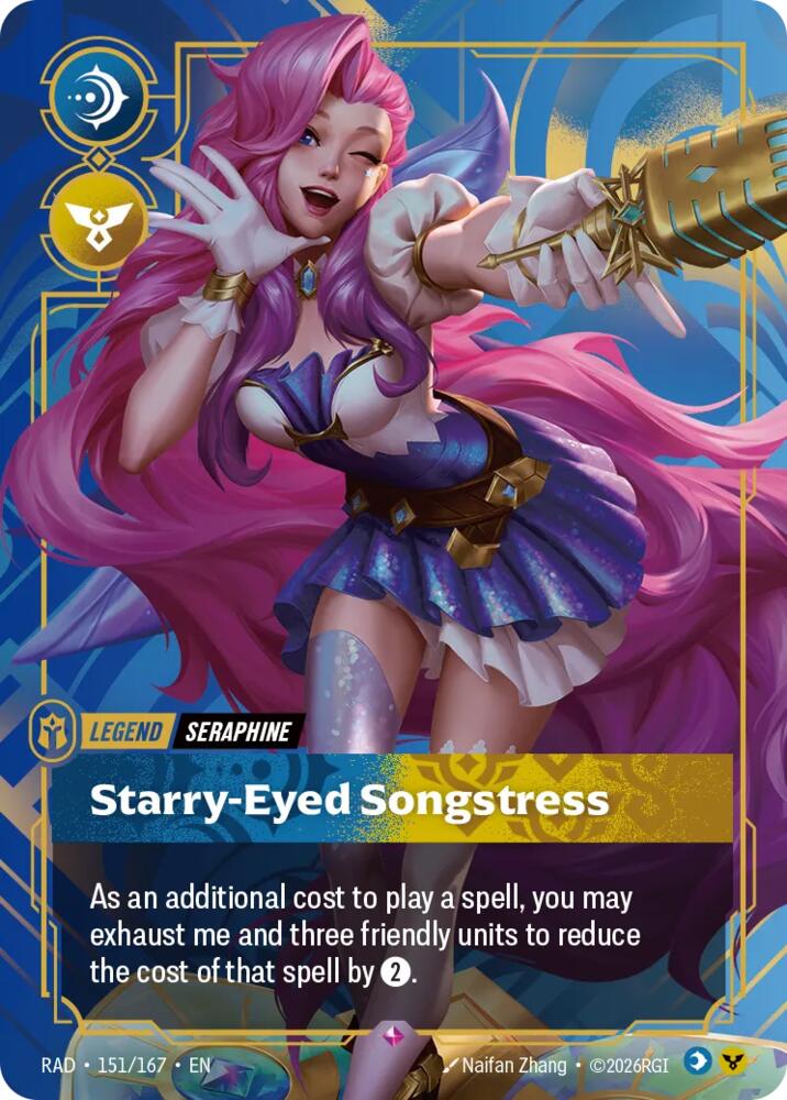 Seraphine - Starry-Eyed Songstress 151/167 (Radiance)  - Foil | Good Games Adelaide SA