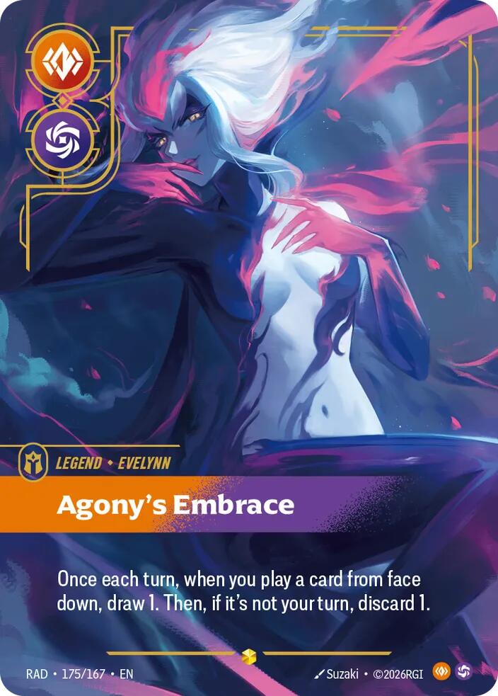 Evelynn - Agony's Embrace 175/167 (Radiance)  - Foil | Good Games Adelaide SA