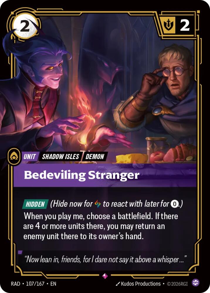 Bedeviling Stranger 107/167 (Radiance)  - Foil | Good Games Adelaide SA