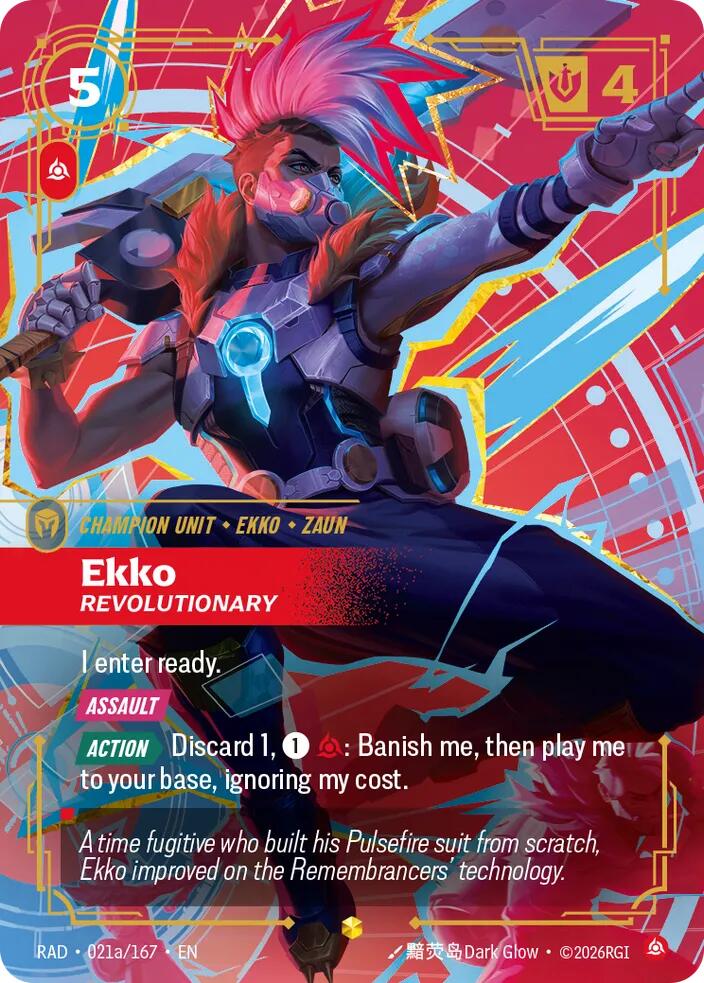 Ekko - Revolutionary 021a/167 (Radiance)  - Foil | Good Games Adelaide SA