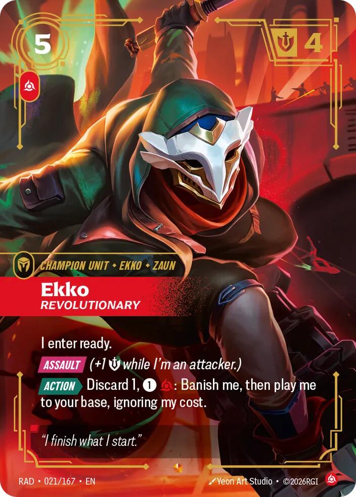Ekko - Revolutionary 021/167 (Radiance)  - Foil | Good Games Adelaide SA