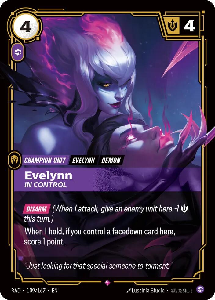 Evelynn - In Control 109/167 (Radiance)  - Foil | Good Games Adelaide SA