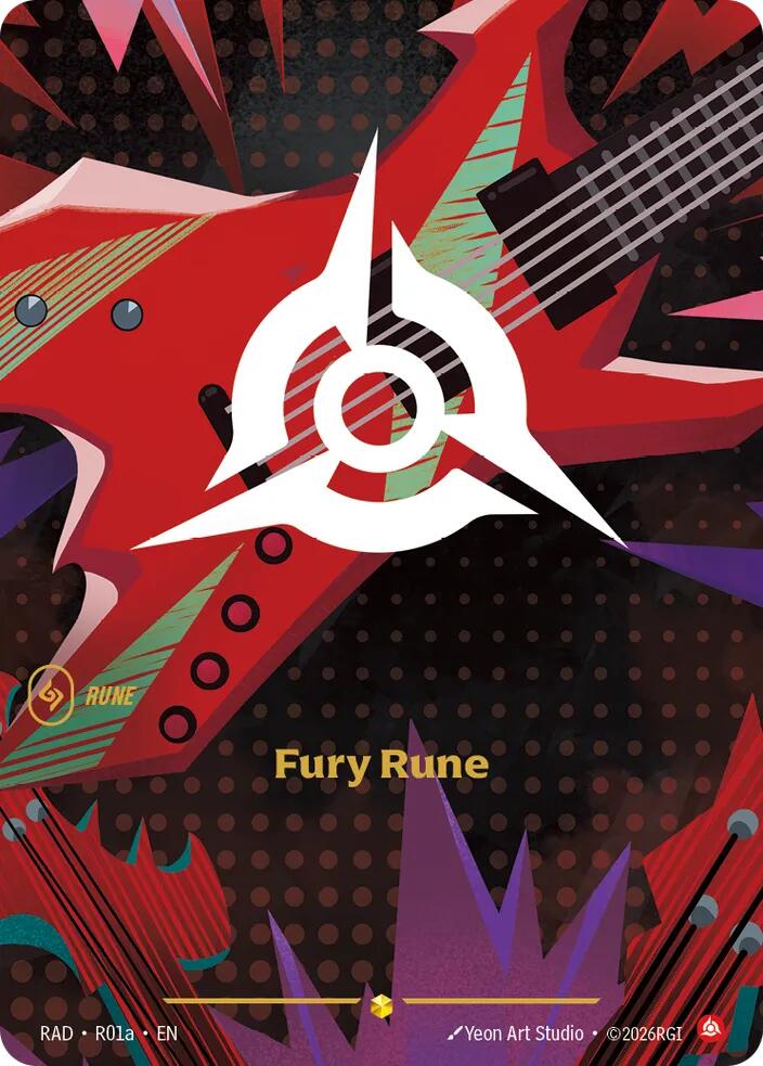 Fury Rune (AA) R01a (Radiance)  - Foil | Good Games Adelaide SA