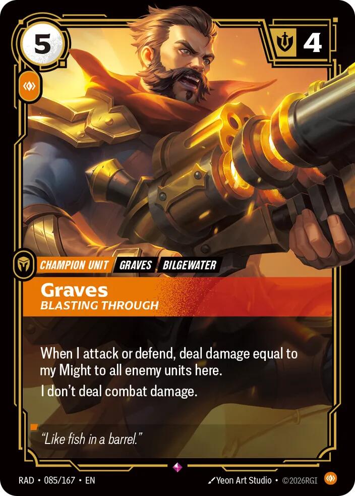 Graves - Blasting Through 085/167 (Radiance)  - Foil | Good Games Adelaide SA