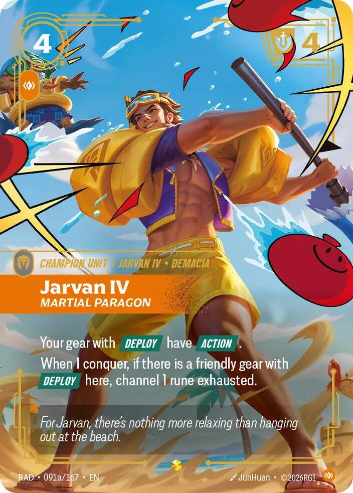 Jarvan IV - Martial Paragon 091a/167 (Radiance)  - Foil | Good Games Adelaide SA