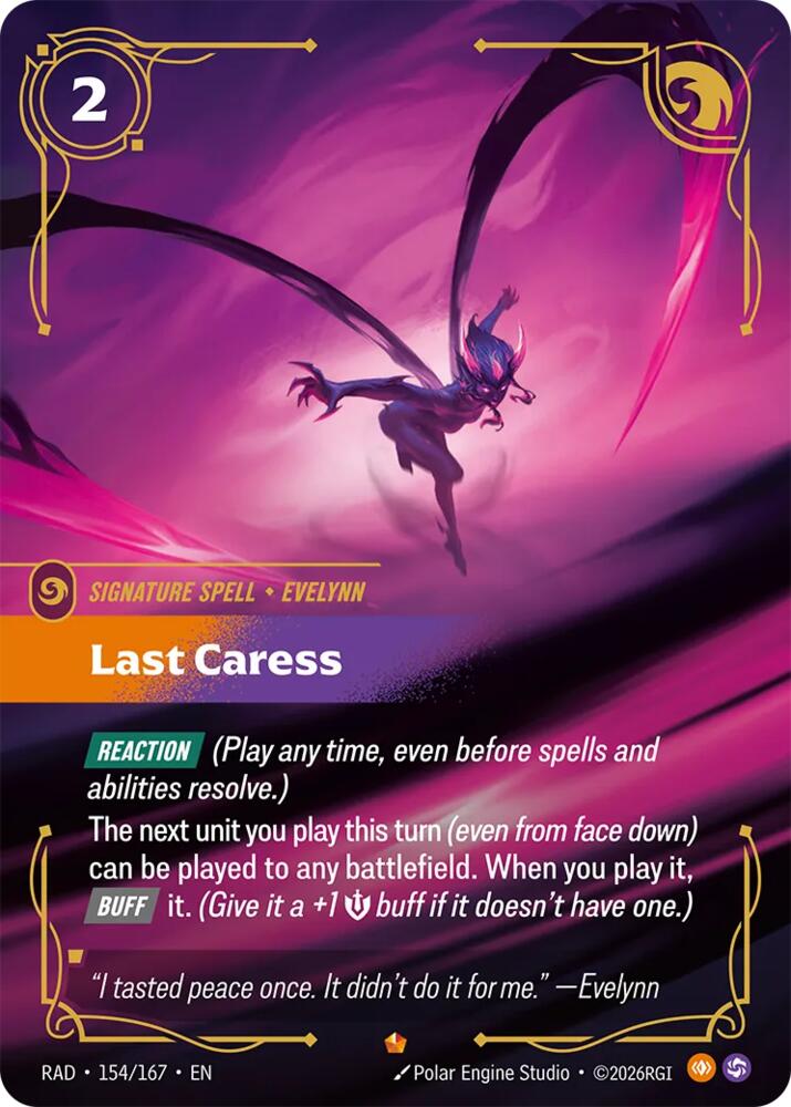 Last Caress 154/167 (Radiance)  - Foil | Good Games Adelaide SA