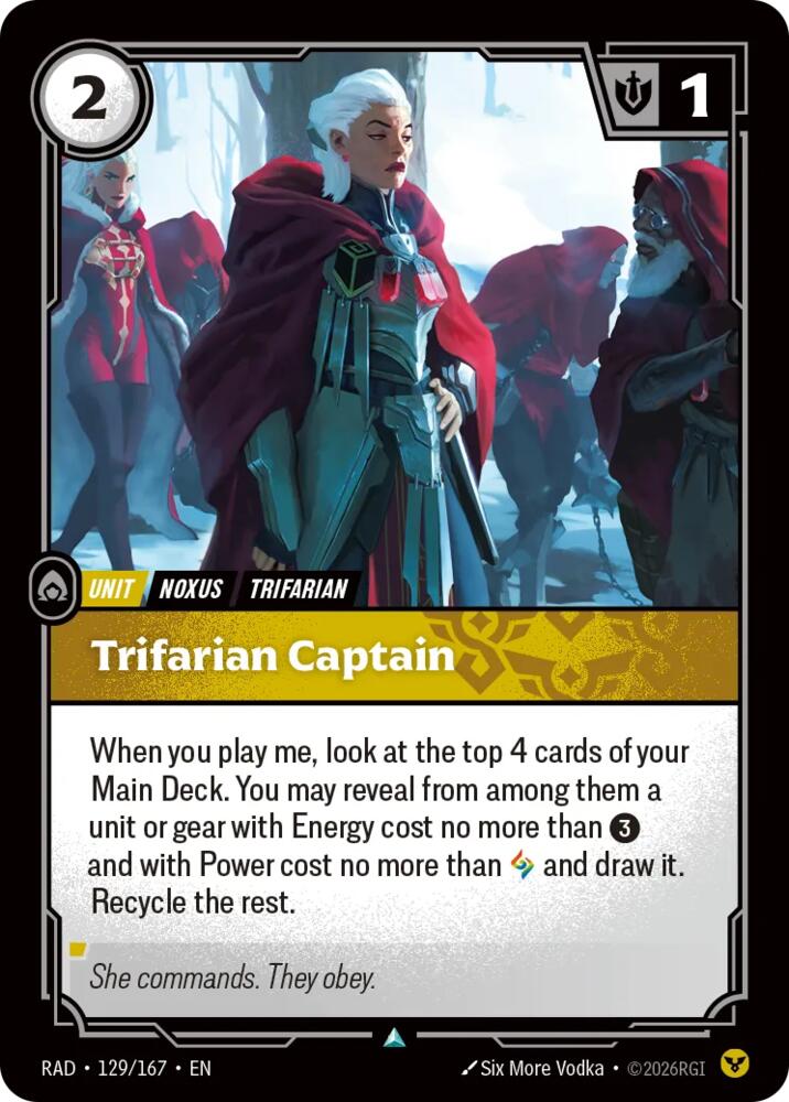 Trifarian Captain 129/167 (Radiance)  | Good Games Adelaide SA