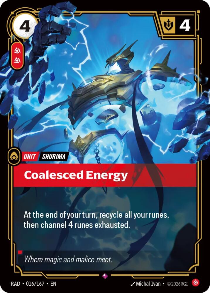 Coalesced Energy 016/167 (Radiance)  - Foil | Good Games Adelaide SA