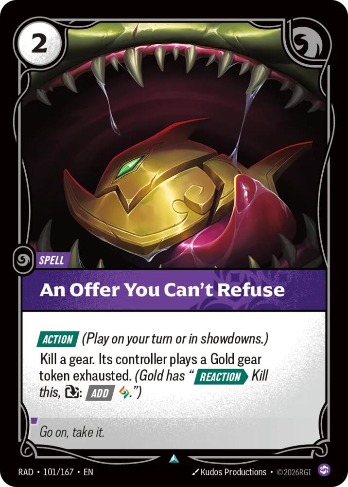 An Offer You Can't Refuse 101/167 (Radiance)  - Foil | Good Games Adelaide SA
