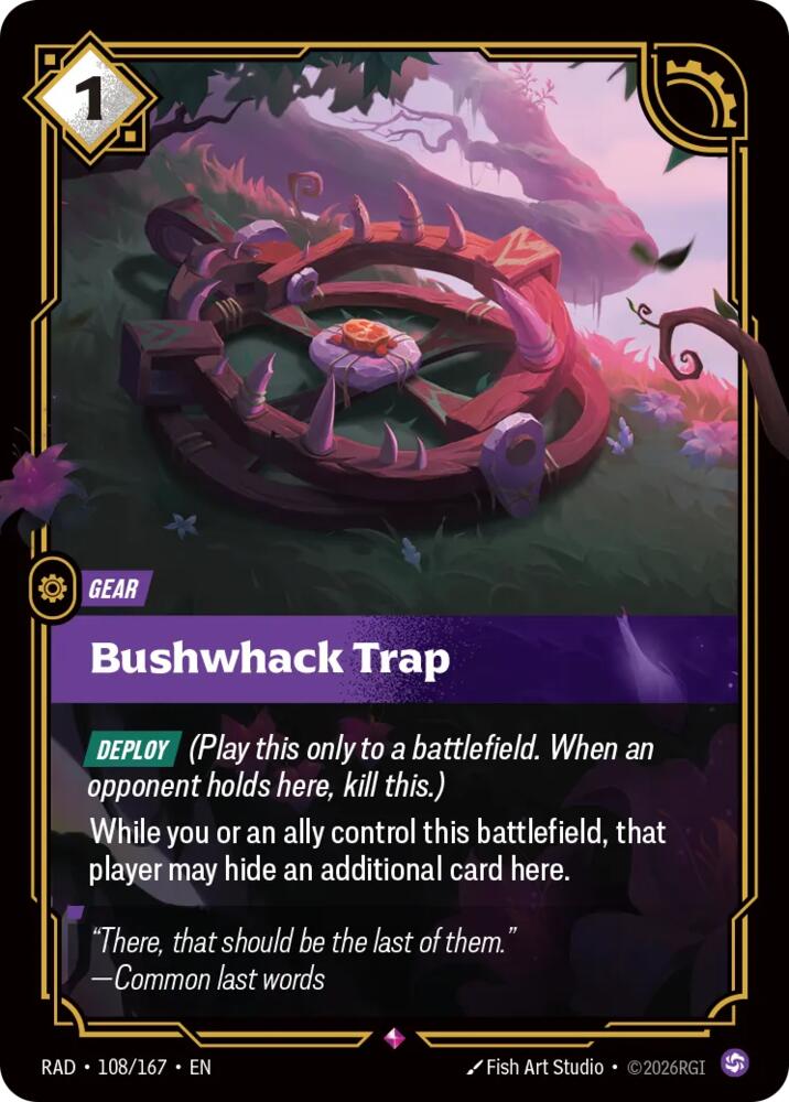 Bushwhack Trap 108/167 (Radiance)  - Foil | Good Games Adelaide SA
