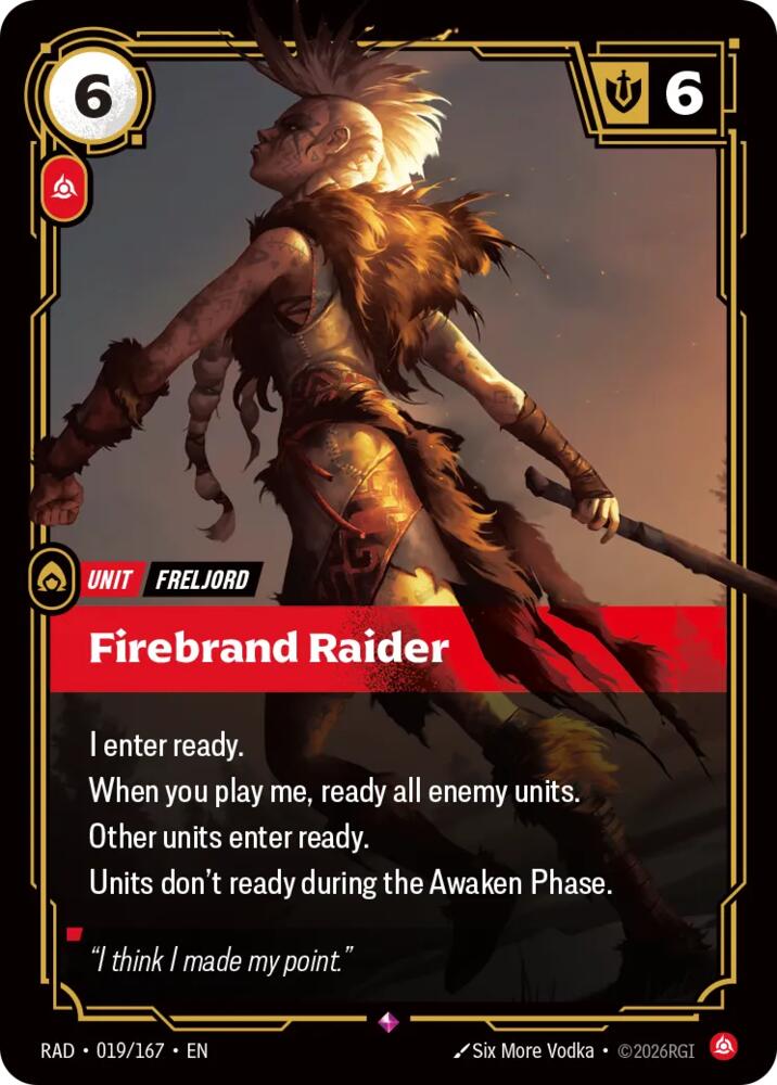 Firebrand Raider 019/167 (Radiance)  - Foil | Good Games Adelaide SA