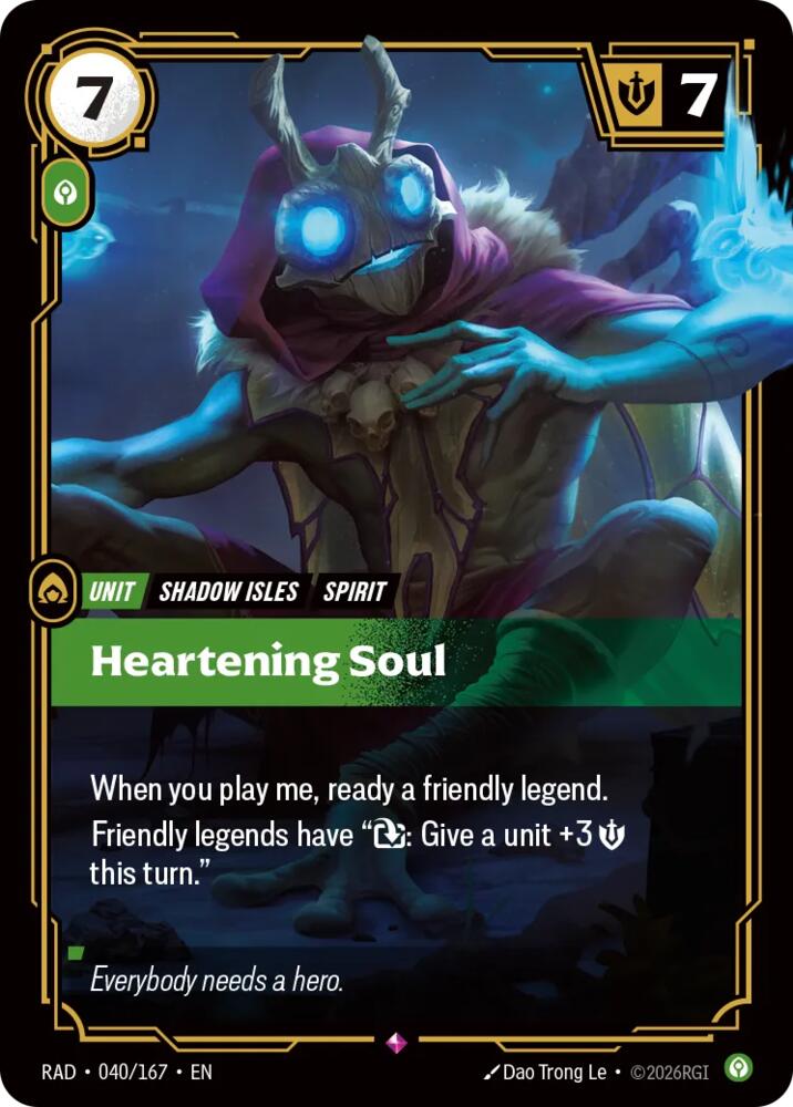 Heartening Soul 040/167 (Radiance)  - Foil | Good Games Adelaide SA