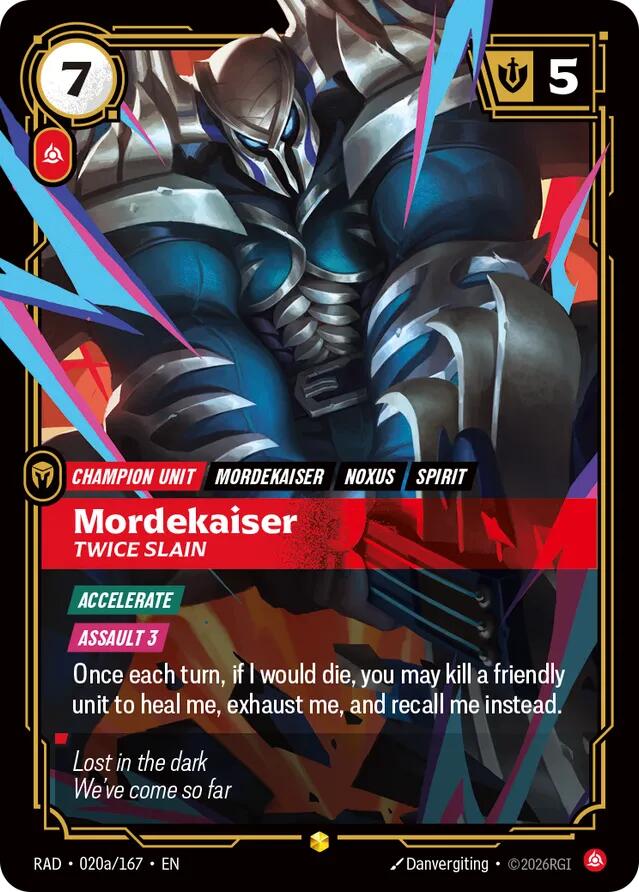 Mordekaiser - Twice Slain 020a/167 (Radiance)  - Foil | Good Games Adelaide SA