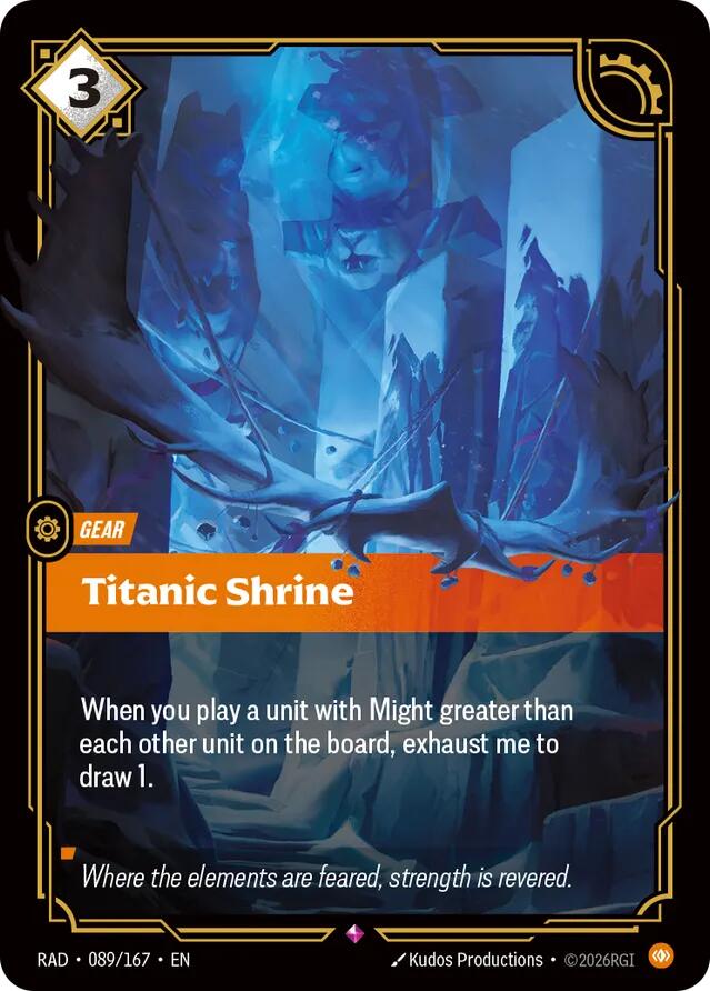 Titanic Shrine 089/167 (Radiance)  - Foil | Good Games Adelaide SA
