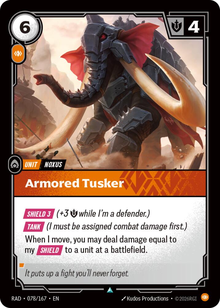 Armored Tusker 078/167 (Radiance)  - Foil | Good Games Adelaide SA