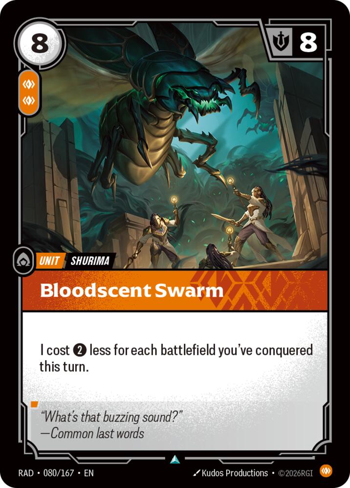 Bloodscent Swarm 080/167 (Radiance)  - Foil | Good Games Adelaide SA