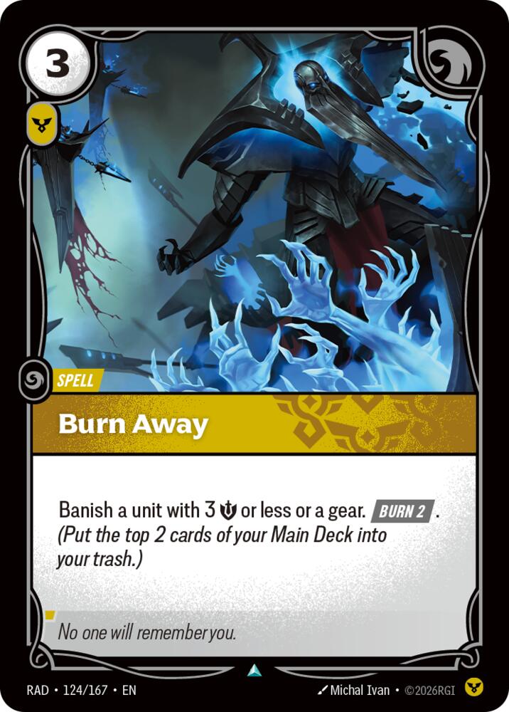 Burn Away 124/167 (Radiance)  - Foil | Good Games Adelaide SA
