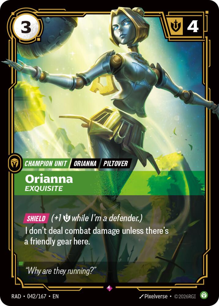 Orianna - Exquisite 042/167 (Radiance)  - Foil | Good Games Adelaide SA