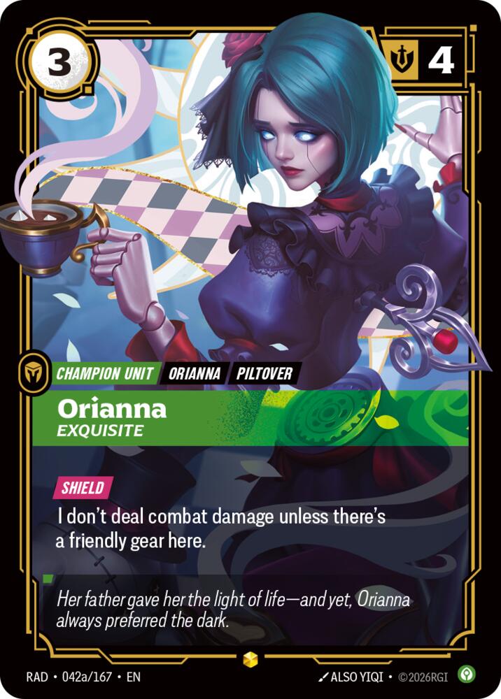 Orianna - Exquisite 042a/167 (Radiance)  - Foil | Good Games Adelaide SA