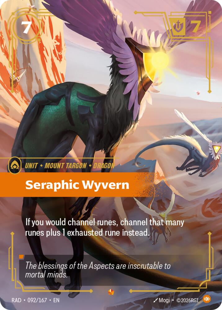Seraphic Wyvern 092/167 (Radiance)  - Foil | Good Games Adelaide SA
