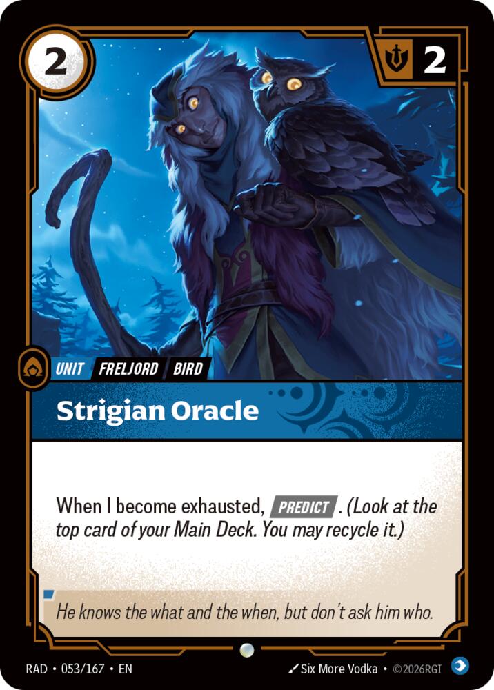 Strigian Oracle 053/167 (Radiance)  - Foil | Good Games Adelaide SA