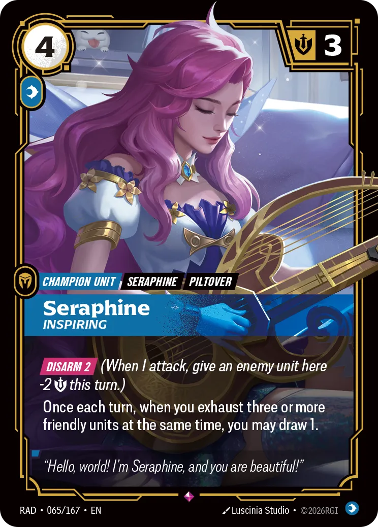 Seraphine - Inspiring 065/167 (Radiance)  - Foil | Good Games Adelaide SA