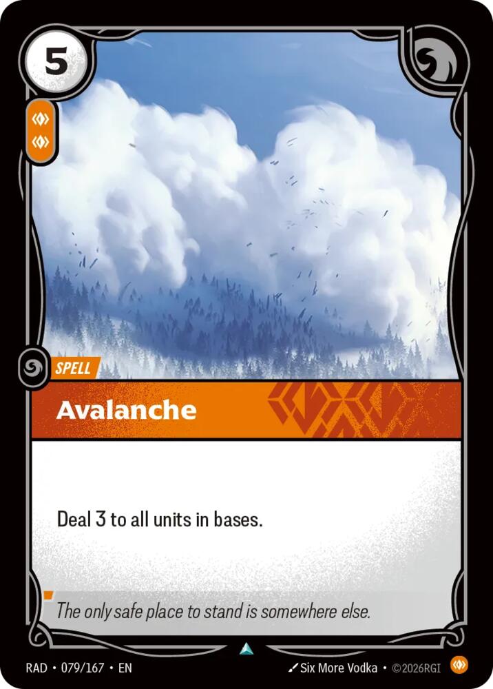 Avalanche 079/167 (Radiance)  - Foil | Good Games Adelaide SA