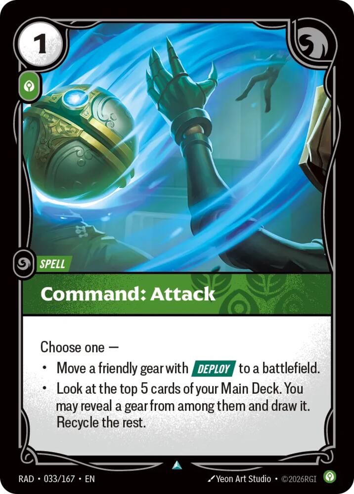 Command Attack 033/167 (Radiance)  - Foil | Good Games Adelaide SA