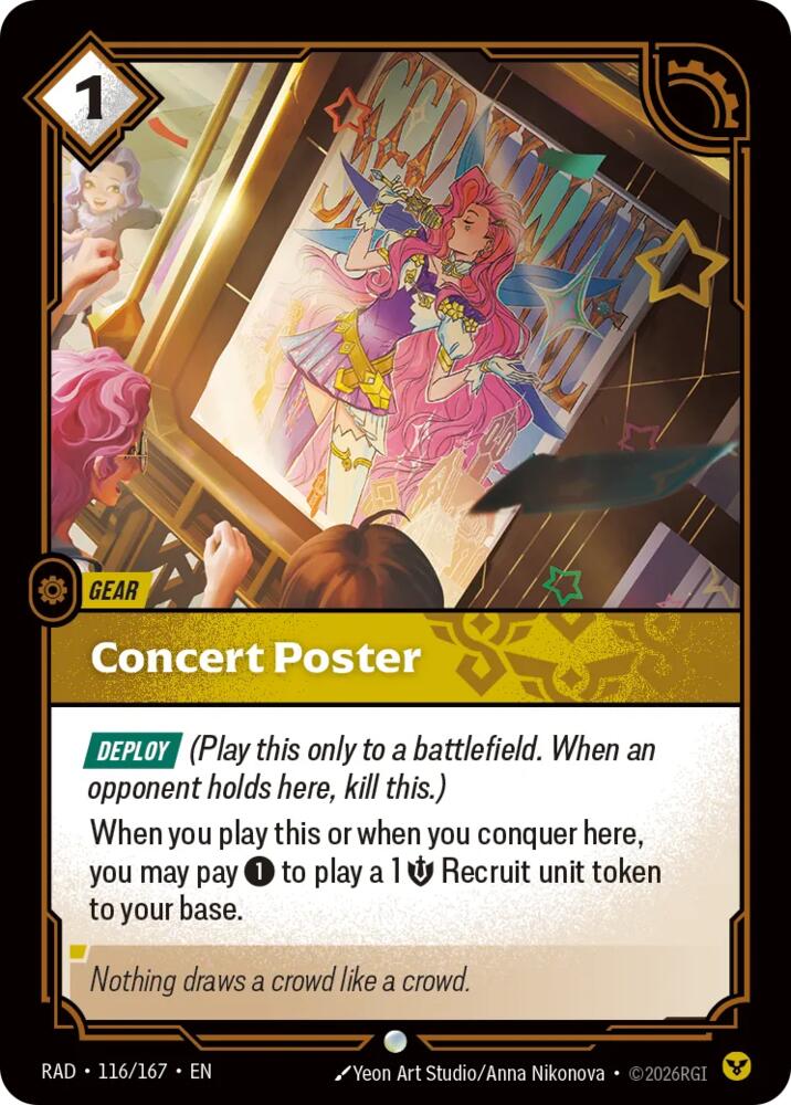 Concert Poster 116/167 (Radiance)  - Foil | Good Games Adelaide SA