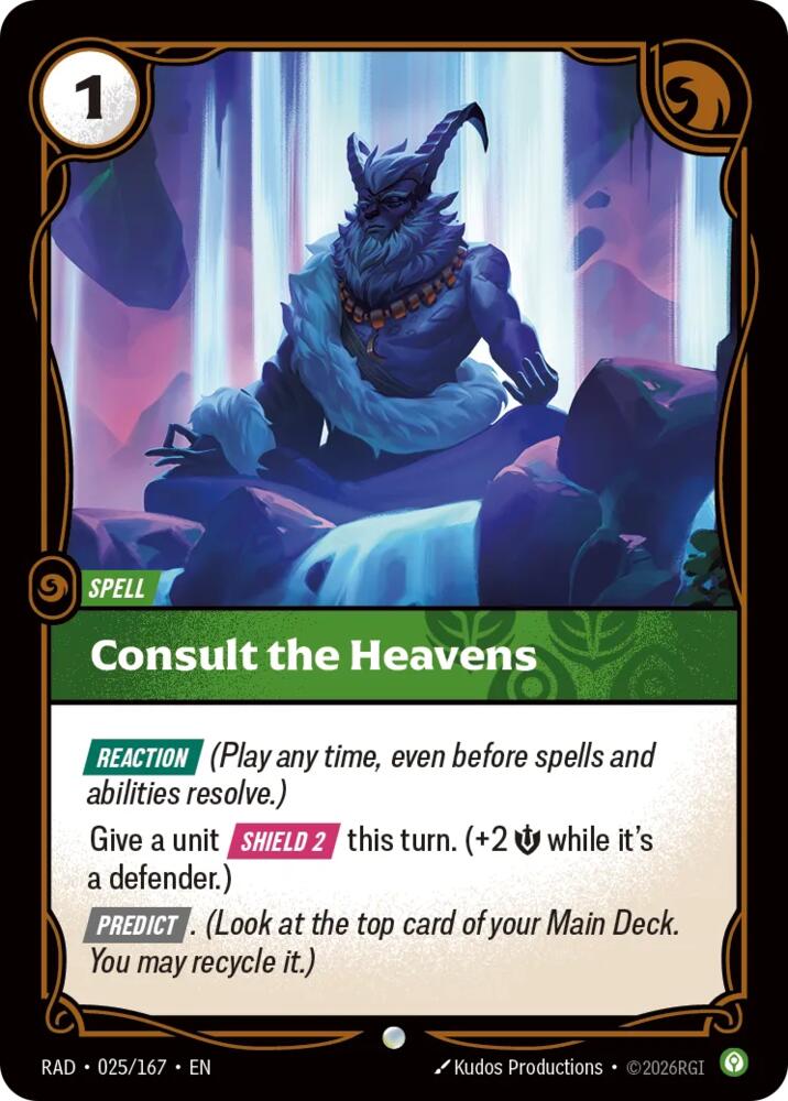 Consult the Heavens 025/167 (Radiance)  - Foil | Good Games Adelaide SA