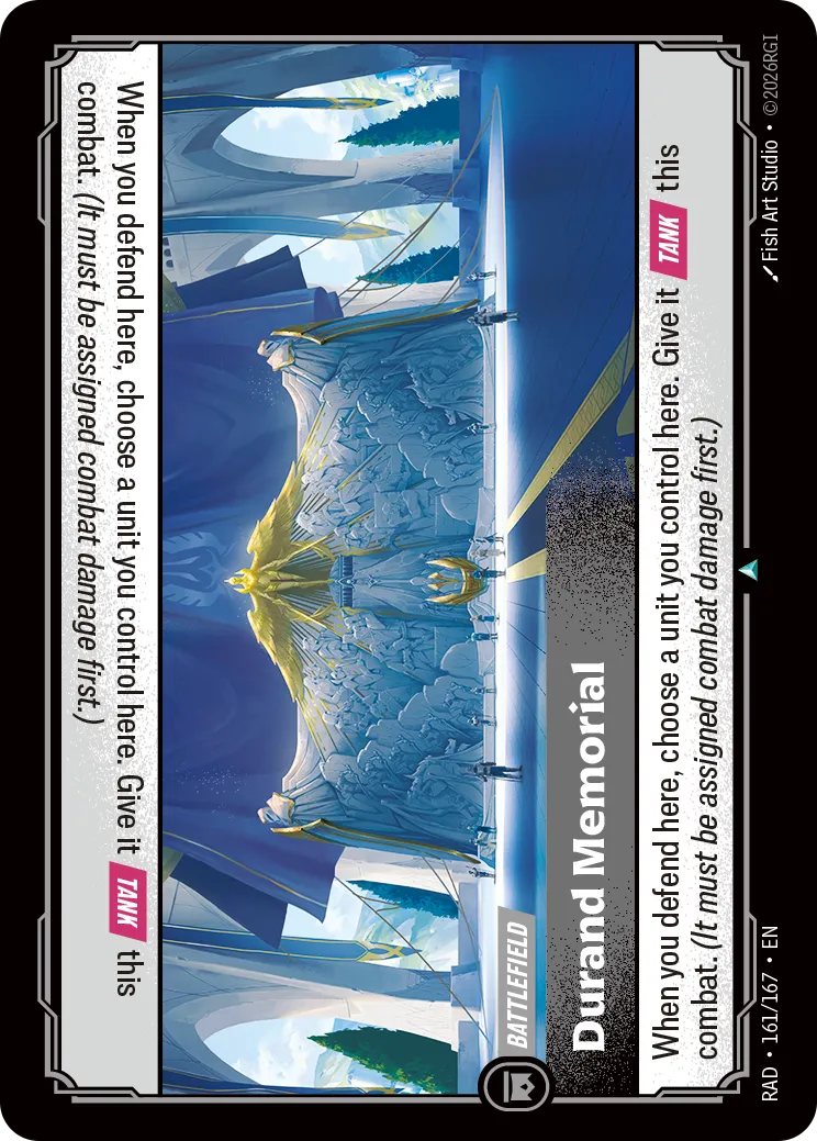 Durand Memorial 161/167 (Radiance)  - Foil | Good Games Adelaide SA