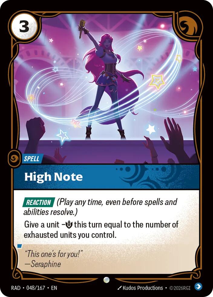 High Note 048/167 (Radiance)  - Foil | Good Games Adelaide SA