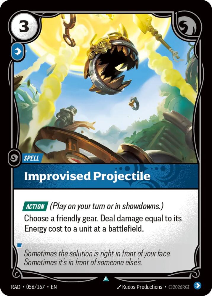 Improvised Projectile 056/167 (Radiance)  - Foil | Good Games Adelaide SA
