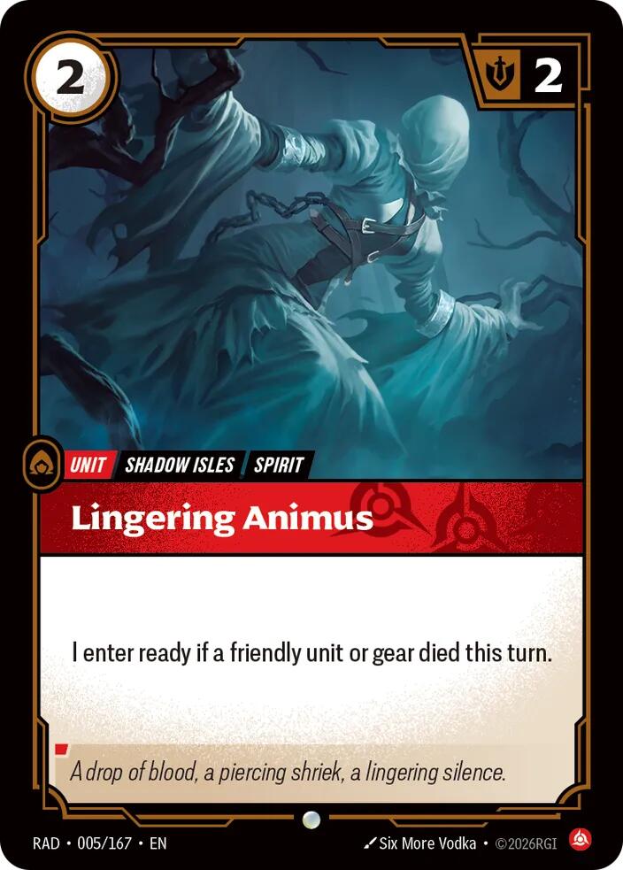 Lingering Animus 005/167 (Radiance)  - Foil | Good Games Adelaide SA