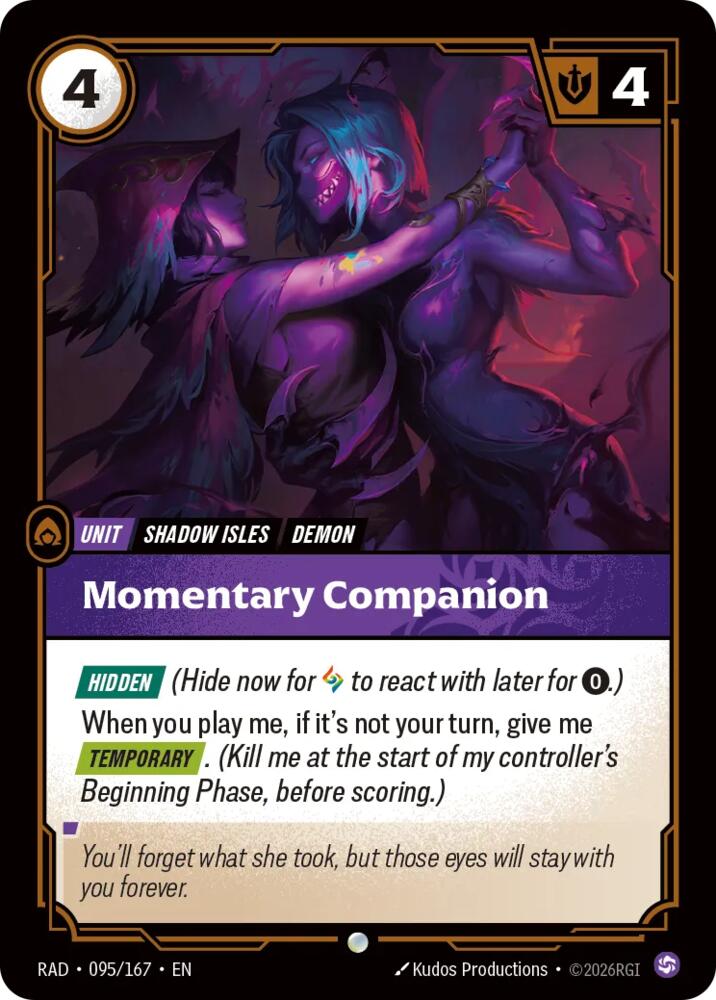 Momentary Companion 095/167 (Radiance)  - Foil | Good Games Adelaide SA