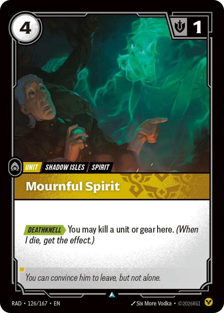 Mournful Spirit 126/167 (Radiance)  - Foil | Good Games Adelaide SA