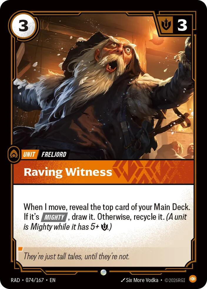 Raving Witness 074/167 (Radiance)  - Foil | Good Games Adelaide SA