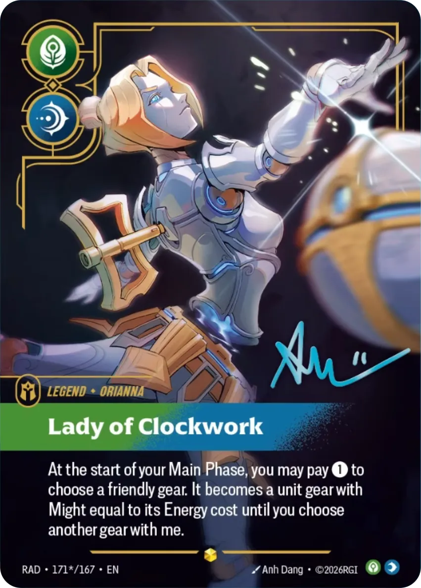 Orianna - Lady of Clockwork 171*/167 (Radiance)  - Signature Foil | Good Games Adelaide SA