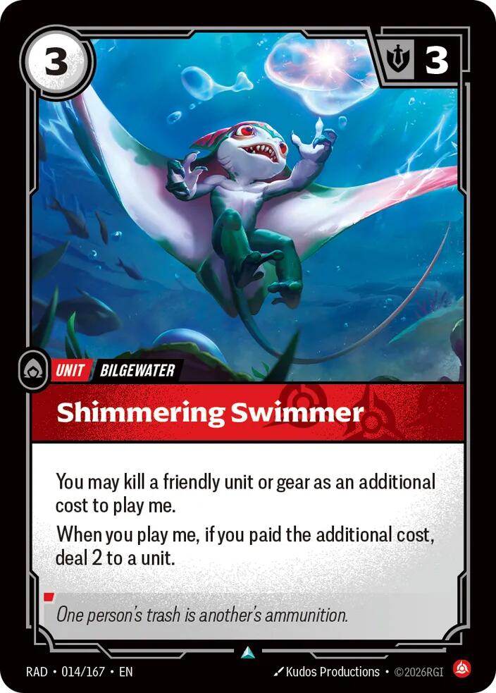 Shimmering Swimmer 014/167 (Radiance)  - Foil | Good Games Adelaide SA