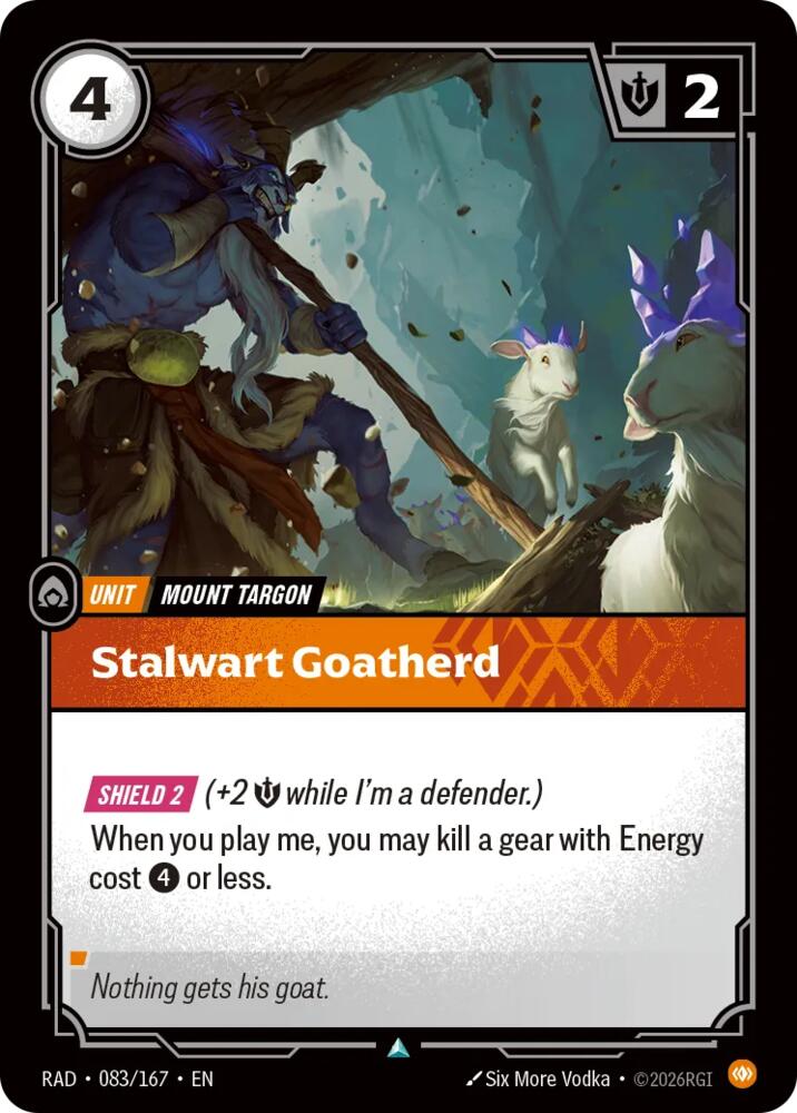 Stalwart Goatherd 083/167 (Radiance)  - Foil | Good Games Adelaide SA