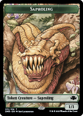 Goblin // Saproling Double-Sided Token [Dominaria Remastered Tokens] | Good Games Adelaide SA
