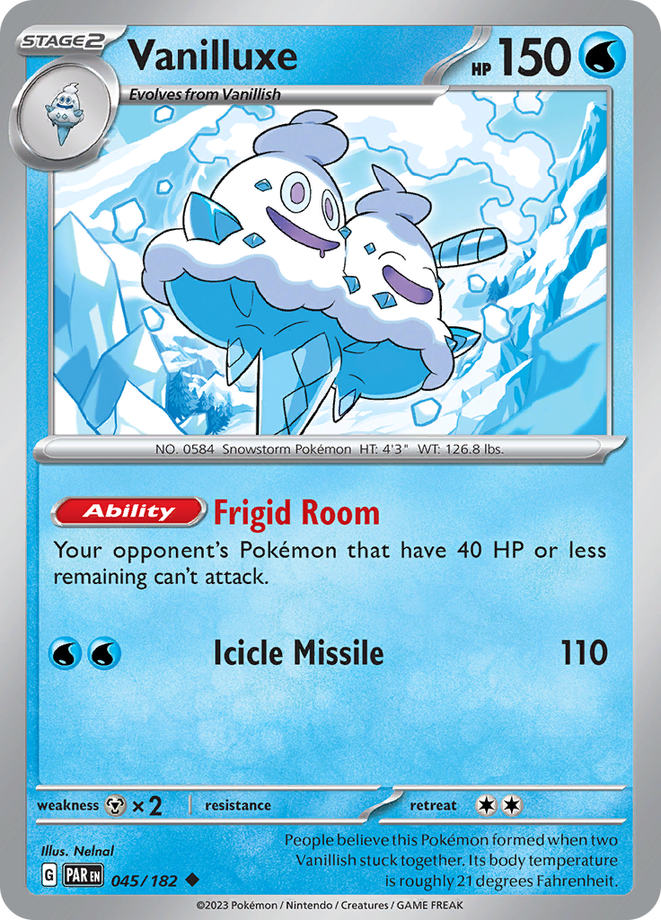 Vanilluxe (045/182) [Scarlet & Violet: Paradox Rift] | Good Games Adelaide SA