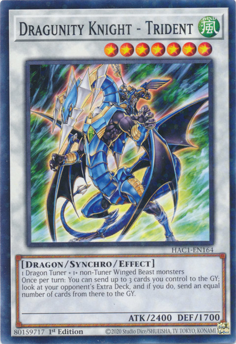 Dragunity Knight - Trident (Duel Terminal) [HAC1-EN164] Common | Good Games Adelaide SA