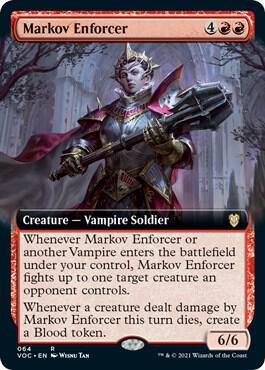 Markov Enforcer Extended Art 64 (Commander: Innistrad: Crimson Vow)  | Good Games Adelaide SA