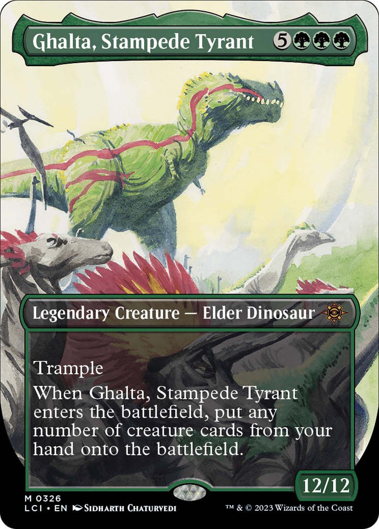 Ghalta, Stampede Tyrant (Borderless) [The Lost Caverns of Ixalan] | Good Games Adelaide SA