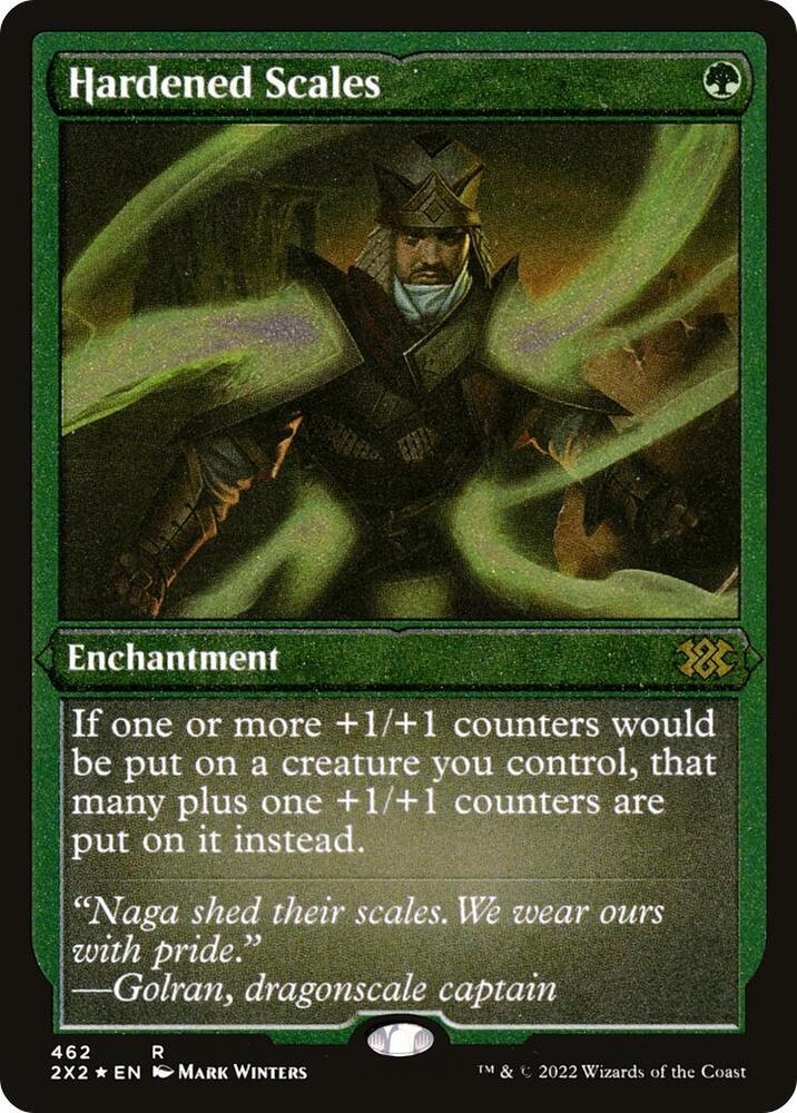 Hardened Scales Foil Etched 462 (Double Masters 2022)  - Foil | Good Games Adelaide SA
