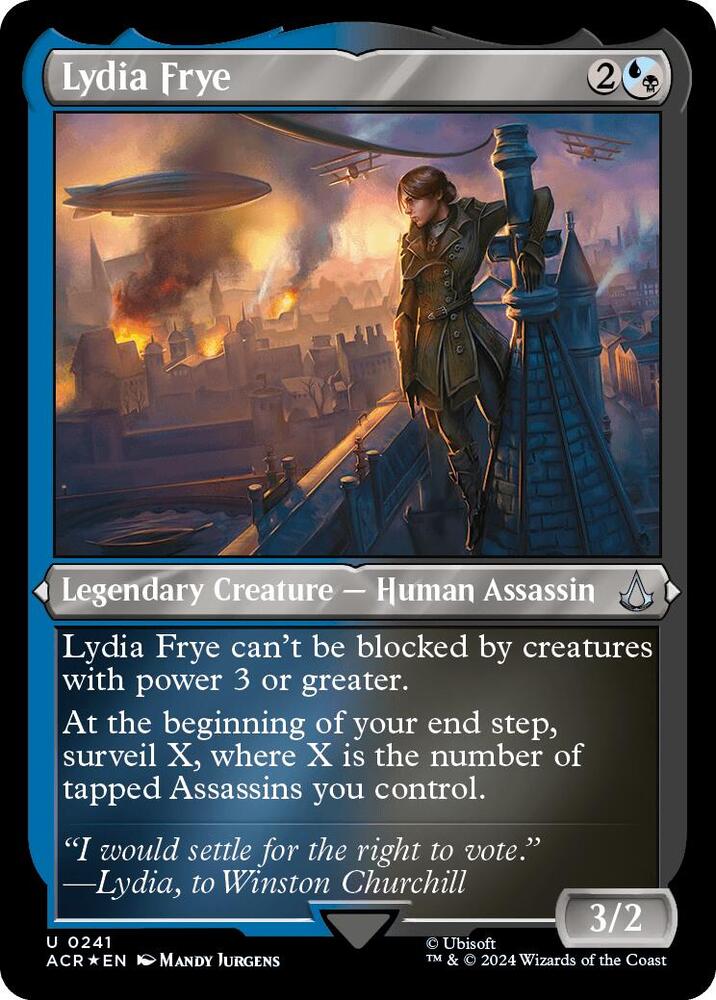 Lydia Frye 241 (Universes Beyond: Assassin's Creed)  - Foil | Good Games Adelaide SA
