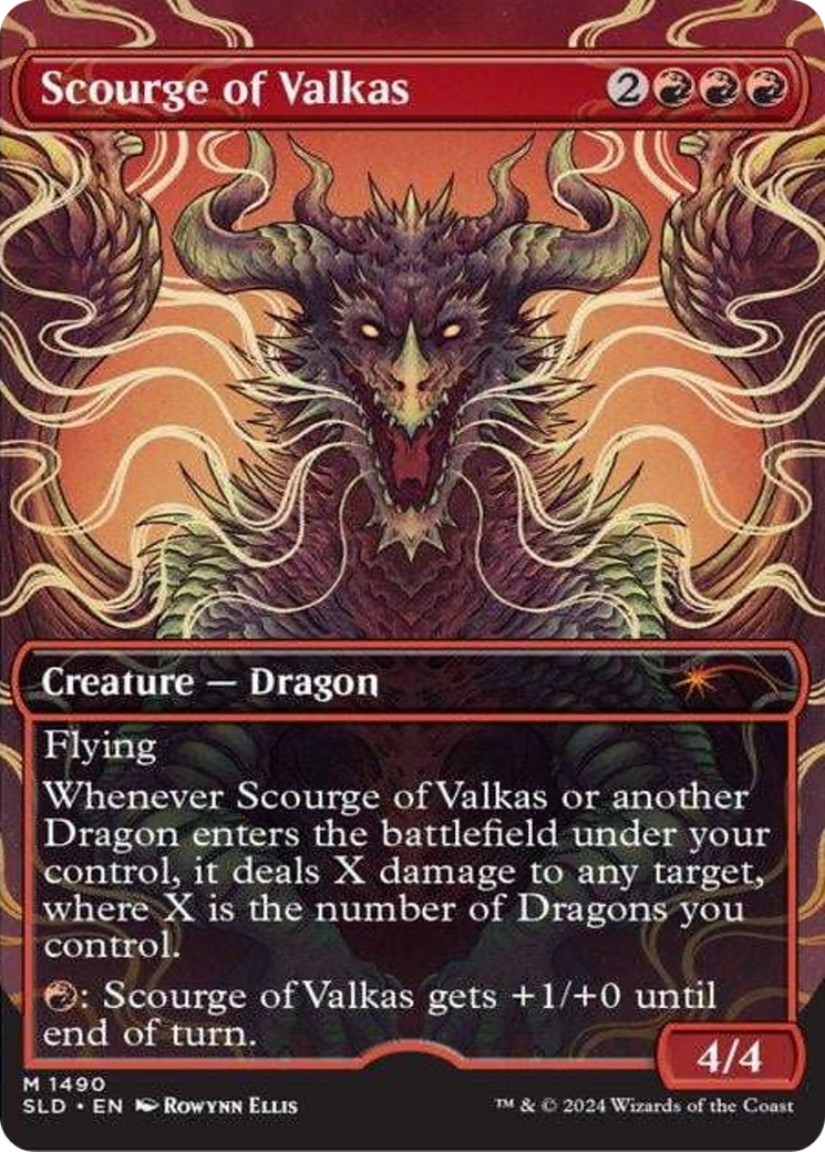 Scourge of Valkas (Rainbow Foil) [Secret Lair Drop Series] | Good Games Adelaide SA